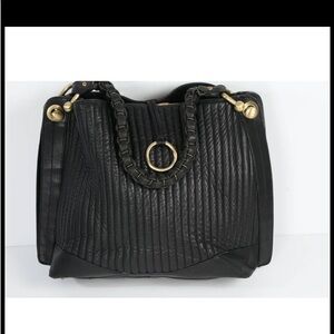 Sac à Main En Cuir Noir BCBGMAXAZRIA - Neuf Avec étiquette Et Housse De Protection